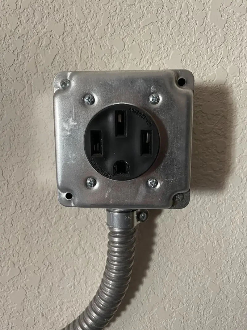 NEMA 14-50 outlet installed for Smart Home Electrical in Sunrise Manor